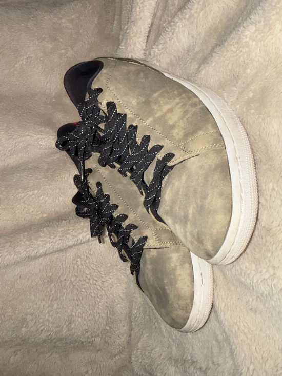 Jordan Other - Air Jordan Centre Court Men's Oil Green Suede Sneakers with Black Accents